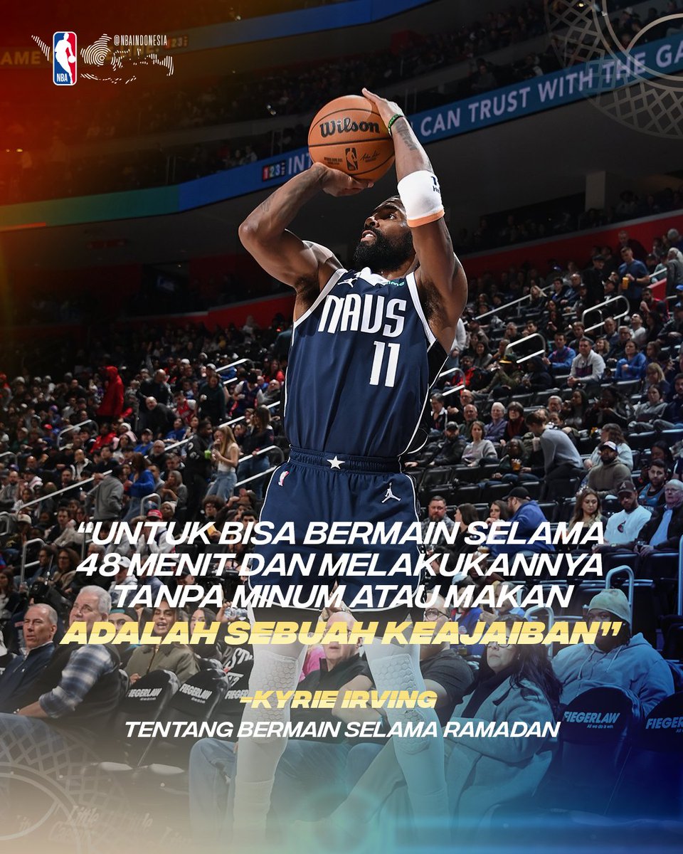 NBA_Indonesia's tweet photo. Throwback dulu ke momen Ramadan tahun lalu, waktu Kyrie Irving cerita soal pengalaman tanding sambil puasa 🏀🕌☪️ #NBAOffCourt #NBAFastBreak https://t.co/7KyupRFxqP