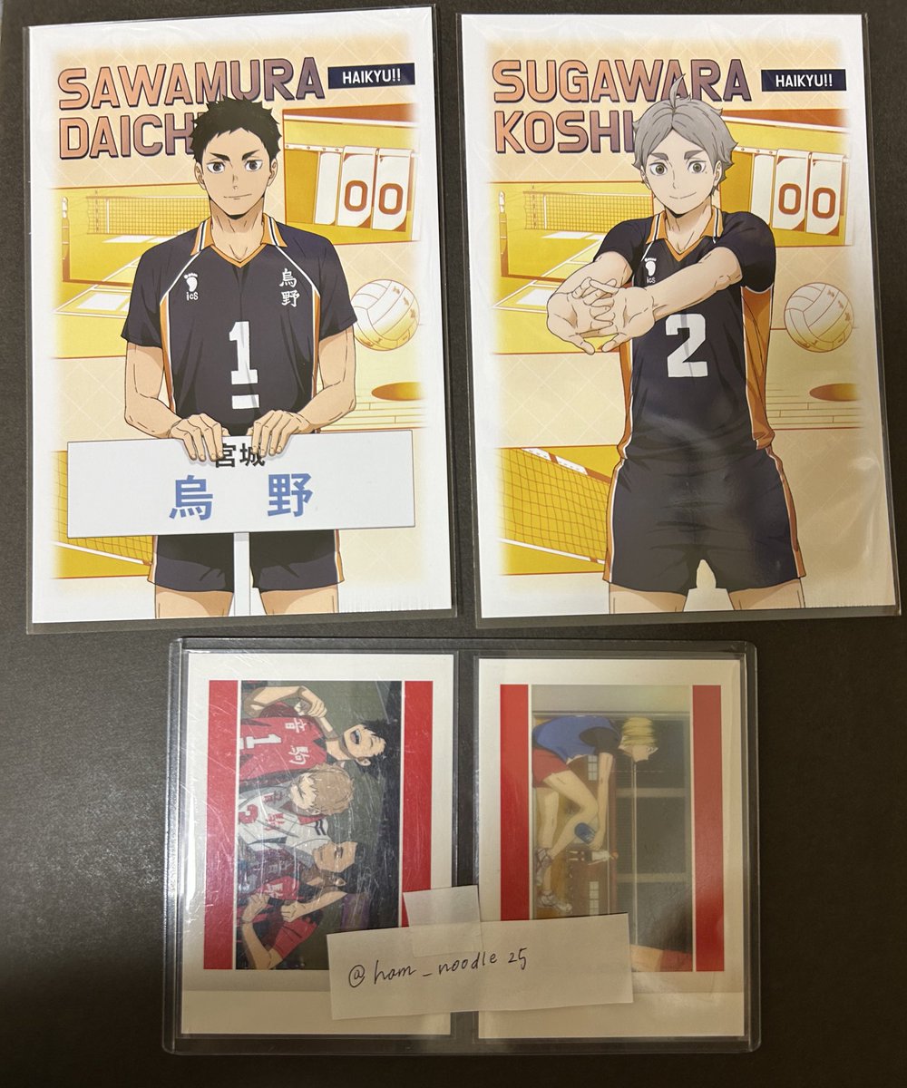 ham_noodle25's tweet photo. 【交換】 ハイキュー アニメイト特典 クリアカード 主将 副主将 フェア

求: ポストカード→赤葦、海(赤葦最優先
     クリアカード→黒尾

譲: ポストカード→菅原 澤村
      クリアカード→澤村

都内手渡しor郵送
初回様リンク必読

お気軽にお声掛けください https://t.co/qCIxUJYtOM