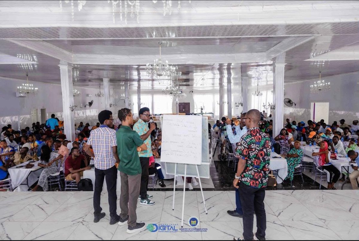 morlaiasKamara5's tweet photo. What an exciting journey
Indeed the bootcamp is a transformative experience that shape the course of our work as problem solvers via our product &amp; service offerings strategy design to deliver efficiency and economic development 4 all
@MoCTI_SL @dsengeh thanks to @julius_maadabio https://t.co/aHZg7ttlRu