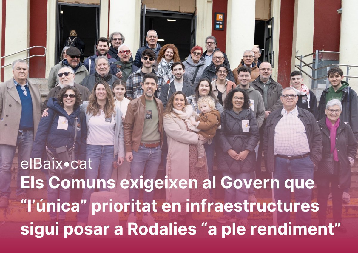 <a href="/Ciddavid/">David Cid</a>, a #MolinsdeRei 

"No té “cap sentit” l’ampliació de l’aeroport quan “cada dia hi ha mig milió de catalans parats a les estacions de trens”. Per això, ha demanat al <a href="/govern/">Govern de Catalunya</a> que no gasti “ni un segon” a portar més turistes."

elbaix.cat/2025/03/22/els… a <a href="/elbaixcat/">elBaix.cat</a>