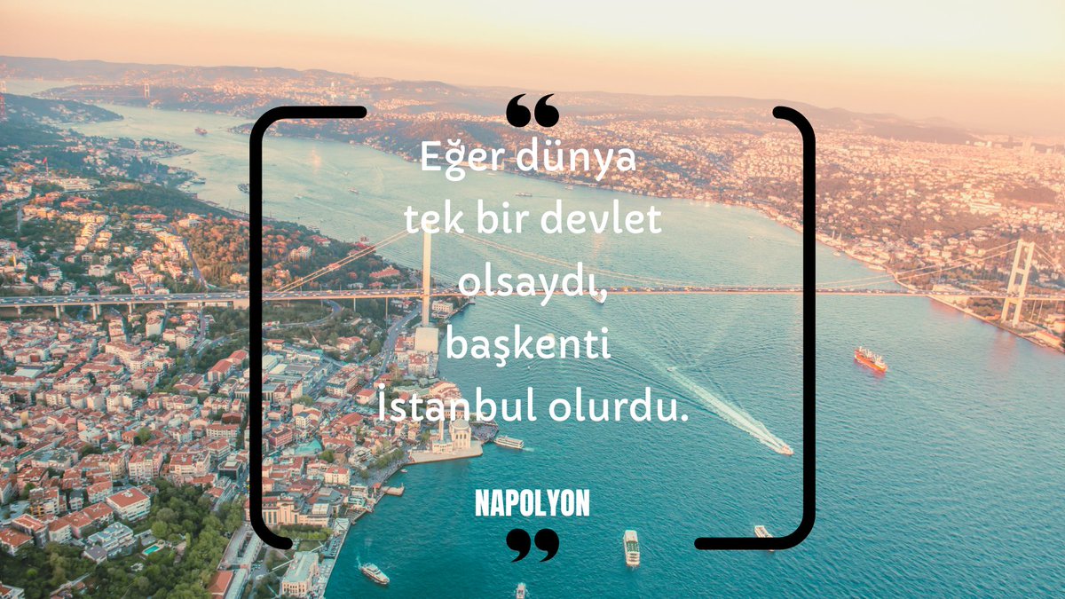ilhamlisozler's tweet photo. Eğer dünya tek bir devlet olsaydı, başkenti İstanbul olurdur. - Napolyon 

#YaHepBeraberYaHiçBirimiz Akın Gürlek Ankara #silivri
#ibb https://t.co/MzQTB7O4ux