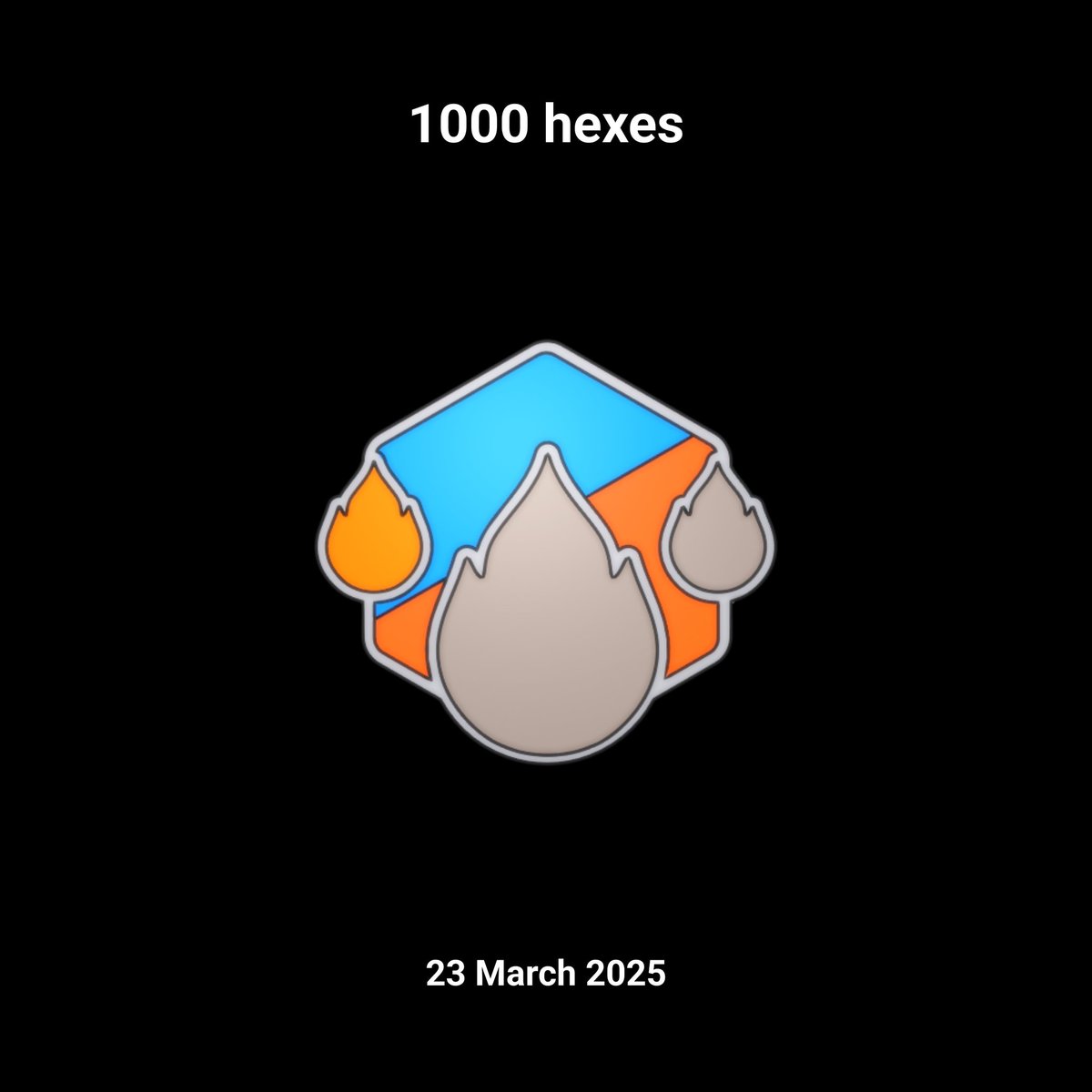 arjun_udaniya's tweet photo. I’ve just covered 1000 hexes on #375go! #discovergo https://t.co/ghMpQVOHbq