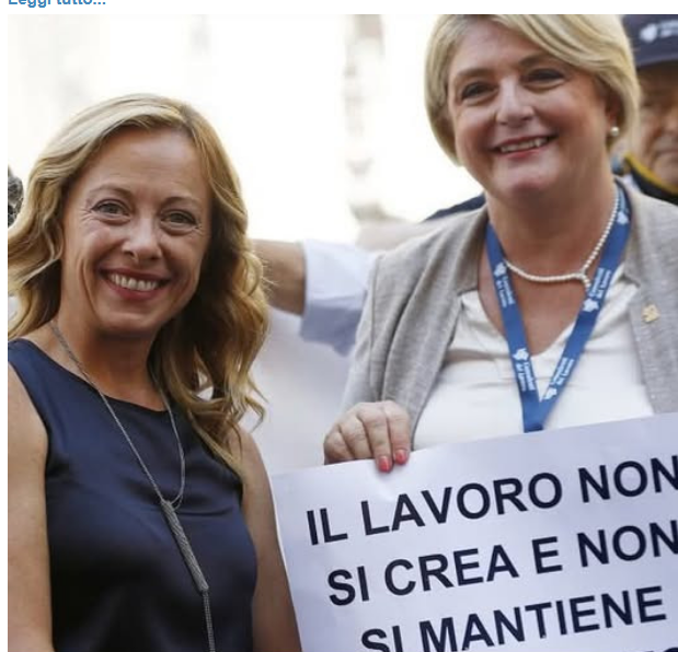 UGirovago77000's tweet photo. Che sia la ministra del lavoro #Calderone a determinare chi ha i requisiti e il merito per lavorare dopo aver spacciato una laurea all'Università di Cagliari rivelatasi falsa è una vergogna nazionale.
In un paese normale era a pulire i cessi nelle scuole!📌📌📌📌 https://t.co/mA693KaEe0
