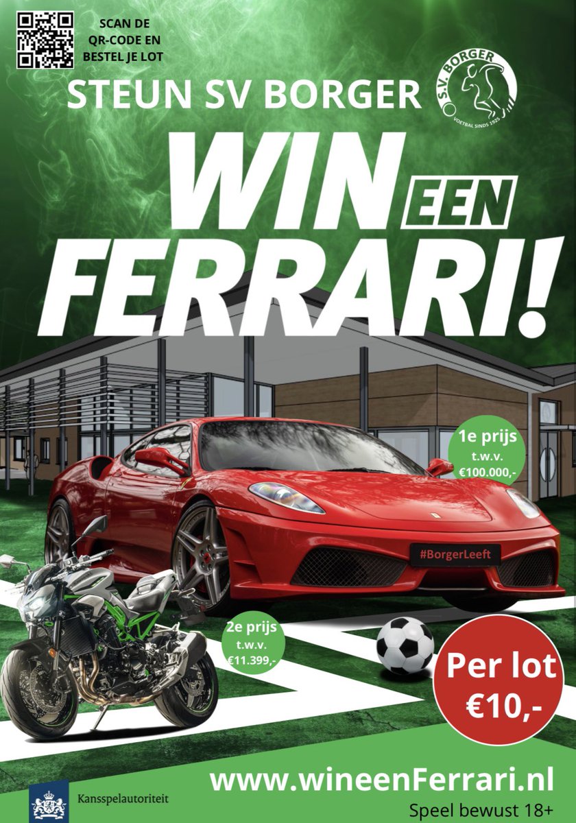 borgerleeft's tweet photo. 🟢⚪️ A U T O M A D N E S S
Vandaag staan we met de Ferrari bij Automadness op het TT-circuit in Assen.
Wil jij de rode bolide winnen? Kijk dan op: https://t.co/3Dw2178Gbh.
#BorgerLeeft💚 #Verloting #AutoMadness https://t.co/0YxDJMynH1