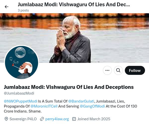 Vishwaguru Jumla Of Jumlabaaz Modi And His Gang (@vishwagurujumla) on Twitter photo #JumlabaazModi: Modi is only capable of lies, jumlabaazi, corruption and serving <a href="/GangOfModi/">Gang Of Modi: The NWO Puppets Destroying India</a> at the cost of 130 crore Indians x.com/IMPraveenDalal…. See the <a href="/BandarGulati/">Bandar Gulati</a> and tweets of <a href="/MoronicITCell/">Moronic IT Cell: Rs 2 Per Tweet Trolls Of NWOLords</a> for fun and time pass. Trump Modi <a href="/NWOPuppetModi/">NWO Puppet Modi And @HorrorsOfIndia</a> <a href="/NWOVultures/">NWO Vultures</a> #JumlabaazModi: Modi is only capable of lies, jumlabaazi, corruption and serving <a href="/GangOfModi/">Gang Of Modi: The NWO Puppets Destroying India</a> at the cost of 130 crore Indians x.com/IMPraveenDalal…. See the <a href="/BandarGulati/">Bandar Gulati</a> and tweets of <a href="/MoronicITCell/">Moronic IT Cell: Rs 2 Per Tweet Trolls Of NWOLords</a> for fun and time pass. Trump Modi <a href="/NWOPuppetModi/">NWO Puppet Modi And @HorrorsOfIndia</a> <a href="/NWOVultures/">NWO Vultures</a>