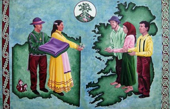 178 years ago today the Choctaw Nation donated $170 to aid Ireland during The Great Hunger / Genocide.

That is $5000 in today's money.