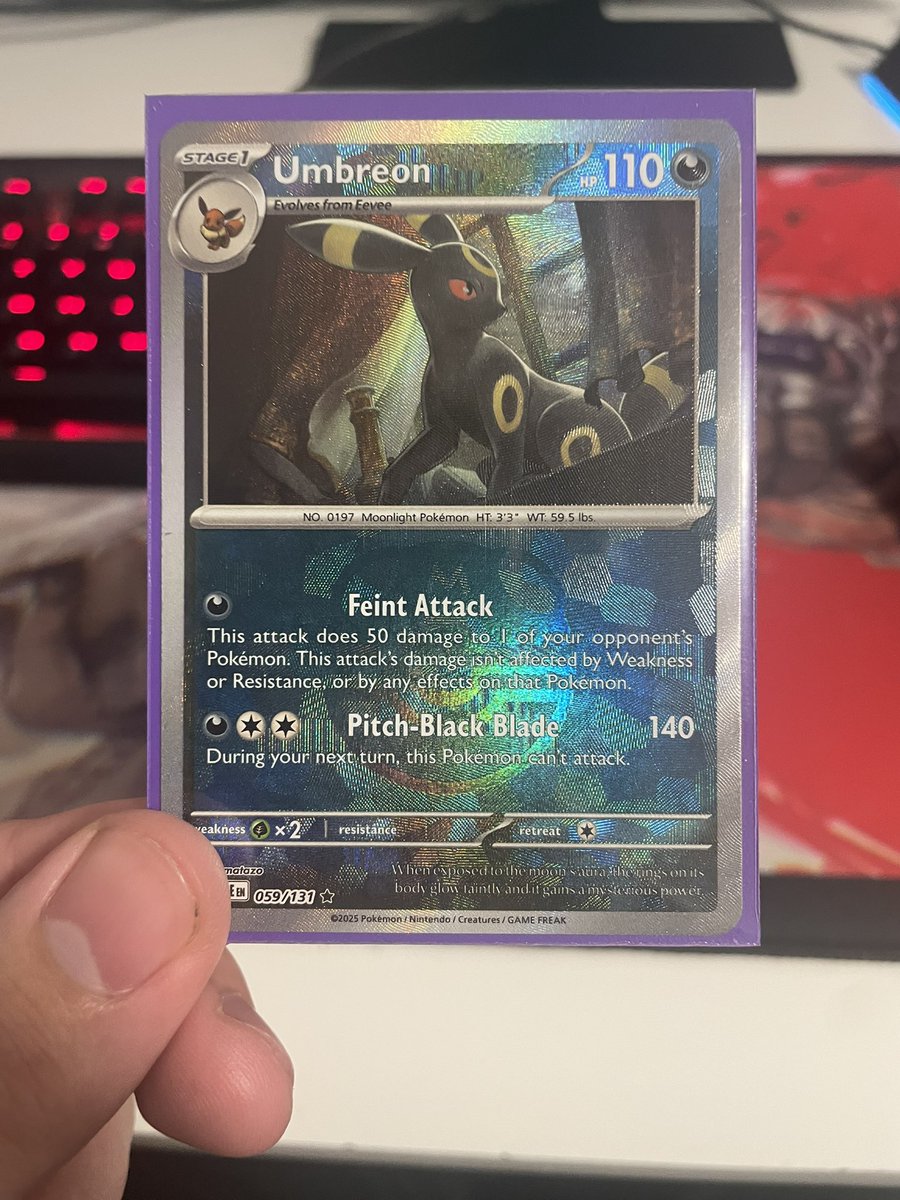 In my sadness at missing top 3 I bought a booster bundle of prismatic evolutions and pulled a master ball Umbreon on the first pack. I’m the real winner.