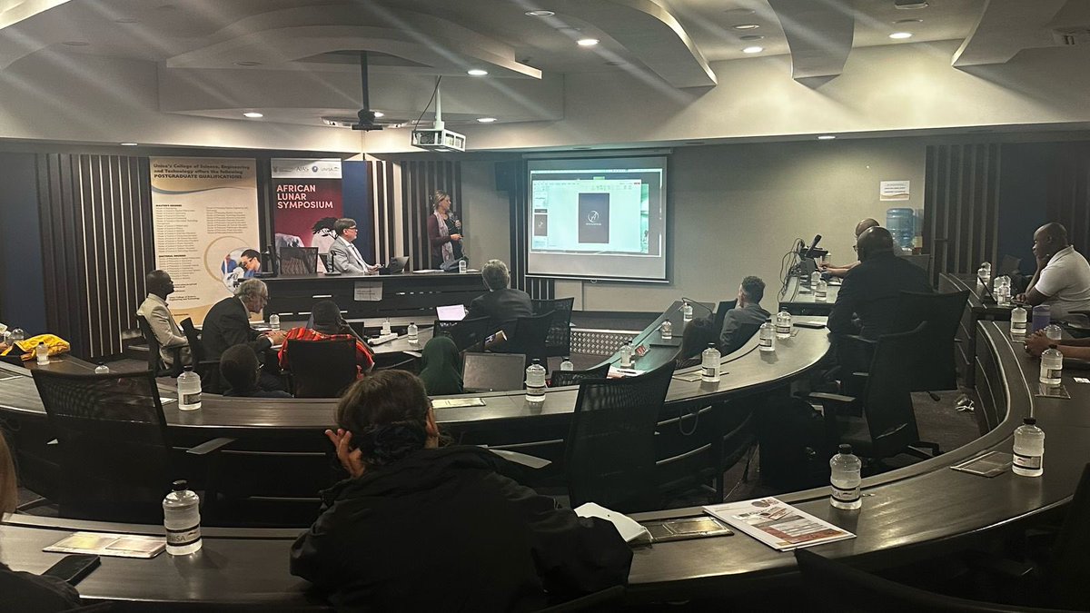 carlassharpe's tweet image. Proud to present #Africa2Moon at the first @AfricaAstronomy African Lunar Symposium. Thank you to our esteemed colleagues for your time, encouragement and knowledge. @developspacesa envisions a future of collaboration and @Africa2M71014 is a demonstration of this.