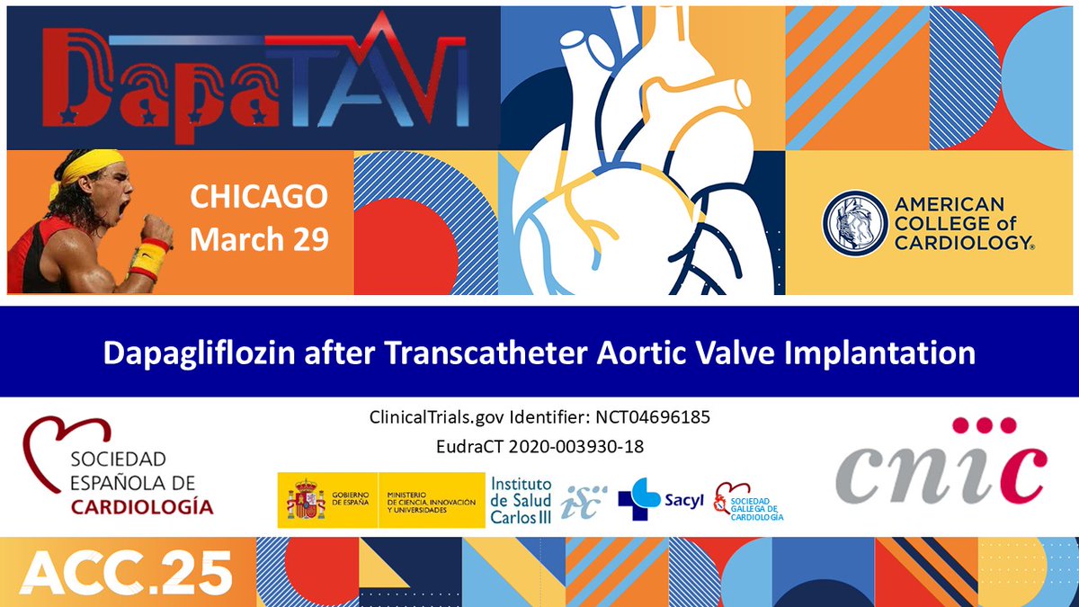 DapaTAVI (@dapatavi) on Twitter photo Less than 1 week to know the results of the @DapaTAVI trial in #ACC25
VamossssS 💪
<a href="/secardiologia/">Soc Esp Cardiología</a> <a href="/CNIC_CARDIO/">CNIC</a> <a href="/clinica_sec/">Asociación Cardiología Clínica SEC</a> <a href="/JovenesSec/">JóvenesSEC</a> <a href="/ResisCardioVigo/">Cardiología Vigo</a> <a href="/SOGACAR_/">SOGACAR Cardiología</a> <a href="/Borjaibanez1/">Borja Ibanez</a> <a href="/ignamatsant/">Ignacio J. Amat</a> <a href="/S_Raposeiras/">Sergio Raposeiras-Roubín</a> <a href="/RosselloXavier/">Xavier Rosselló</a> <a href="/mvaduganathan/">Muthu Vaduganathan</a> <a href="/CMichaelGibson/">C. Michael Gibson MD</a> <a href="/ACCinTouch/">American College of Cardiology</a> Less than 1 week to know the results of the @DapaTAVI trial in #ACC25
VamossssS 💪
<a href="/secardiologia/">Soc Esp Cardiología</a> <a href="/CNIC_CARDIO/">CNIC</a> <a href="/clinica_sec/">Asociación Cardiología Clínica SEC</a> <a href="/JovenesSec/">JóvenesSEC</a> <a href="/ResisCardioVigo/">Cardiología Vigo</a> <a href="/SOGACAR_/">SOGACAR Cardiología</a> <a href="/Borjaibanez1/">Borja Ibanez</a> <a href="/ignamatsant/">Ignacio J. Amat</a> <a href="/S_Raposeiras/">Sergio Raposeiras-Roubín</a> <a href="/RosselloXavier/">Xavier Rosselló</a> <a href="/mvaduganathan/">Muthu Vaduganathan</a> <a href="/CMichaelGibson/">C. Michael Gibson MD</a> <a href="/ACCinTouch/">American College of Cardiology</a>