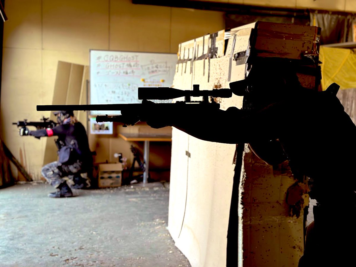 本日はとてもとても久しぶりに<a href="/CQB_GHOST/">C.Q.B  GHOST</a> 福崎の定例会に参加させて頂きました。ご一緒していただきました皆様ありがとうございました〜スナイパーライフルに長いスコープ付けて撃つのは楽しい。
#もっと写真を撮っていただいておりましたが
#窓が全開でした
#誠に申し訳ございませんでした
#fullopen