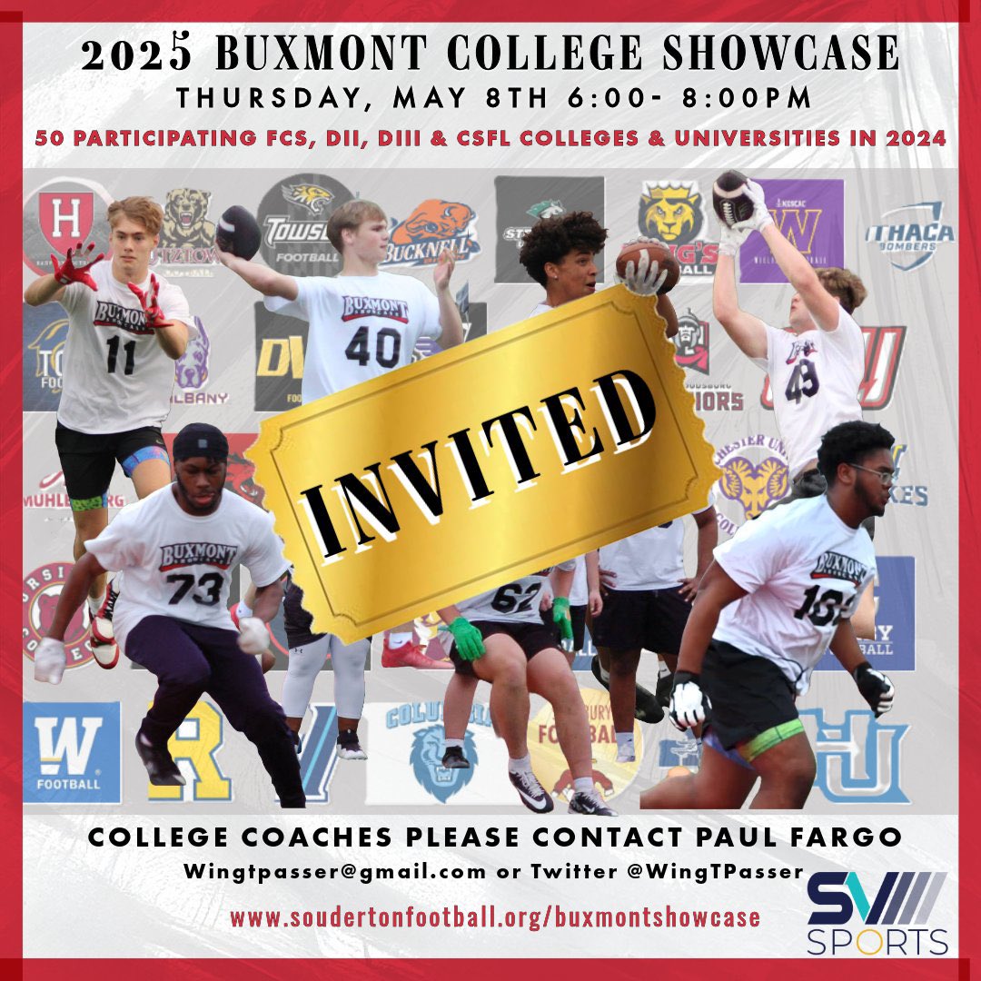 Thank You for the Invite!! <a href="/PARisingStar/">PA Rising Star</a> <a href="/WingTPasser/">Paul Fargo 🔴⚪️🏈🏆</a> <a href="/CheltenhamPant1/">Cheltenham Panthers 🏈</a> <a href="/TroyKGore/">Coach Troy Gore</a>