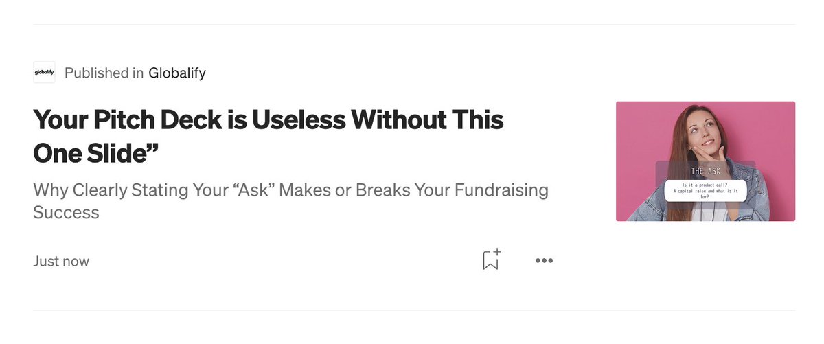 In Web3, Clarity Is Currency 💎

When pitching your startup, especially in our fast-paced, decentralized ecosystem, your deck must clearly state your ask. Web3 investors don’t just invest in ideas, they invest in vision, purpose, and clear intent.

Your ask isn’t just about