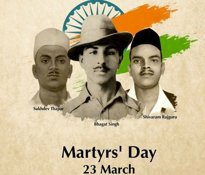 Eternal Salute and Pranam to all three....

Shaheed #BhagathSingh ji, Shaeed #Rajguru  ji and Shaheed #Sukhdev ji.