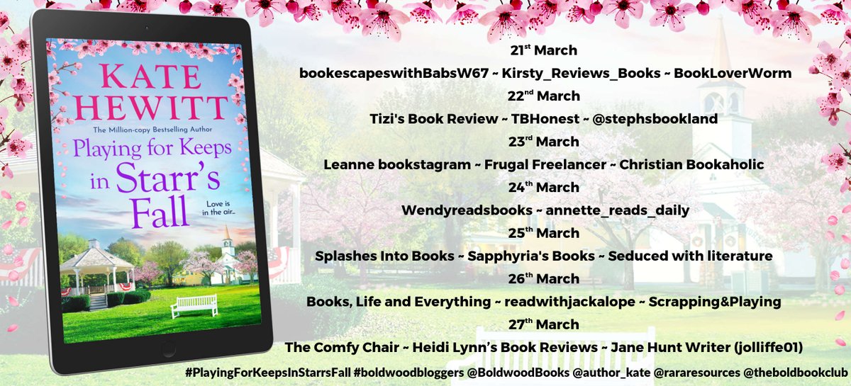 Rach RandomResources (@rararesources) on Twitter photo 'A delight, very warm and welcoming' says <a href="/JuliaWilson92/">Julia Wilson</a> about #PlayingForKeepsInStarrsFall by <a href="/author_kate/">KateHewittAuthor</a> christianbookaholic.com/2025/03/23/pla… <a href="/BoldwoodBooks/">Boldwood Books</a> 'A delight, very warm and welcoming' says <a href="/JuliaWilson92/">Julia Wilson</a> about #PlayingForKeepsInStarrsFall by <a href="/author_kate/">KateHewittAuthor</a> christianbookaholic.com/2025/03/23/pla… <a href="/BoldwoodBooks/">Boldwood Books</a>