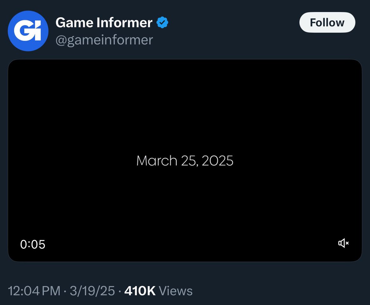 Game Informer has a surprise for us March 25th. 

They’re known for showing GTA screenshots in the past for previous games..we could possibly see GTA 6 screenshots in 2 days 👀