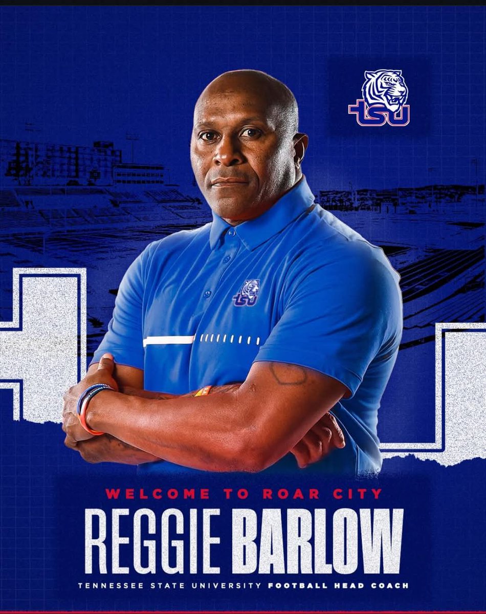 Sean Robertson (@cbs6sportssean) on Twitter photo It's done! Former #VSU (<a href="/vsufootball1882/">Virginia State Football🏈</a>) HC Reggie Barlow confirmed to <a href="/CBS6/">WTVR CBS 6 Richmond</a> Sports he is the new Head Coach at Tennessee St (<a href="/TSUTigersFB/">Tennessee State Football</a>)! Barlow complied a 34-16 record over four seasons at Virginia State, to include a <a href="/CIAAForLife/">CIAA</a> Title in 2017! Most recently, he was the It's done! Former #VSU (<a href="/vsufootball1882/">Virginia State Football🏈</a>) HC Reggie Barlow confirmed to <a href="/CBS6/">WTVR CBS 6 Richmond</a> Sports he is the new Head Coach at Tennessee St (<a href="/TSUTigersFB/">Tennessee State Football</a>)! Barlow complied a 34-16 record over four seasons at Virginia State, to include a <a href="/CIAAForLife/">CIAA</a> Title in 2017! Most recently, he was the