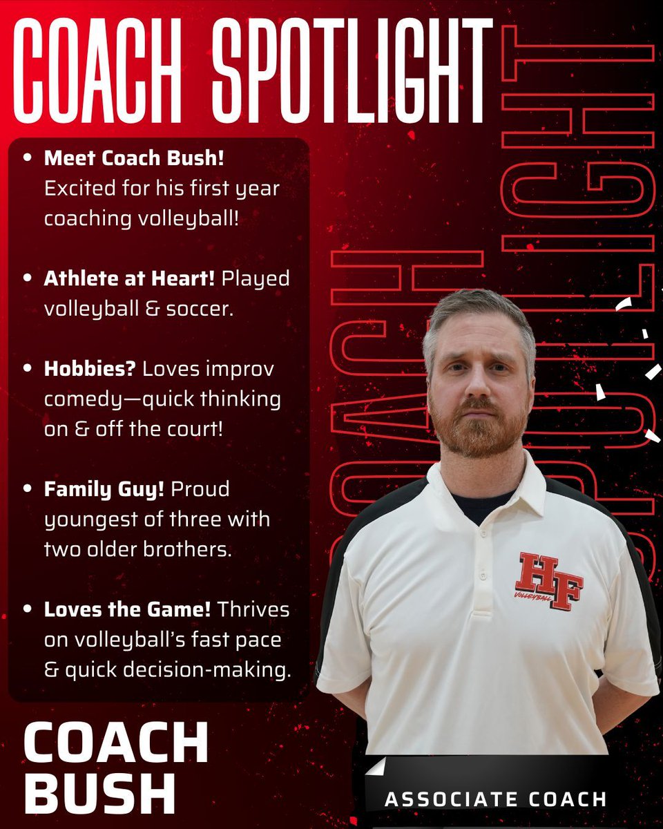 HFboysVolley's tweet image. Join us in welcoming Coach Bush to HFVB! His passion, experience, and commitment to the game will bring great energy to our team. We’re looking forward to an exciting season ahead! #HFVB #WelcomeCoachBush 

@hfhs_athletics @hfhs59
