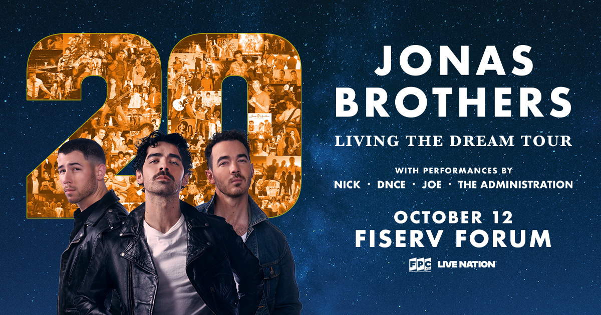 🚨 JUST ANNOUNCED 🚨 Jonas Brothers are coming to Fiserv Forum on October 12th! Sign up for your first access to tickets ➡️ bit.ly/4iCq6p6 and keep listening to 103.7 KISS FM for your chance to win 👀
