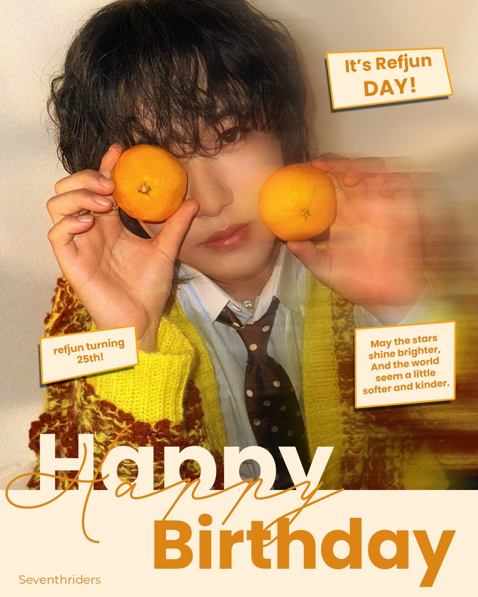 SeventRiders's tweet image. As the stars align to celebrate your special day, @Refjun, may our maknae's heart be filled with wonder, your spirit be lifted with hope, and your life be blessed with love.