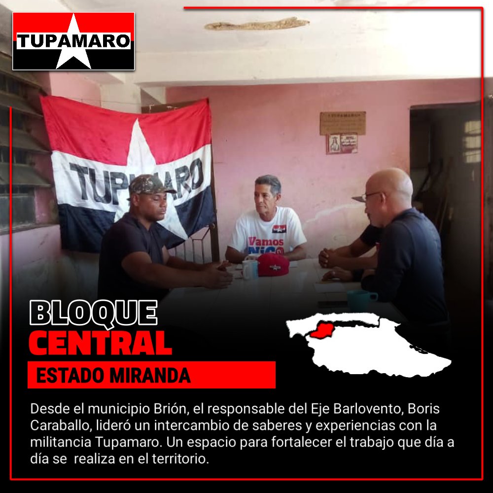 Desde el municipio Brión, el resp. del Eje Barlovento, Boris Caraballo, lideró un intercambio de saberes y experiencias con la militancia. Un espacio para fortalecer el trabajo que día a día se realiza en el territorio, consolidando la unidad y el compromiso con nuestro pueblo.