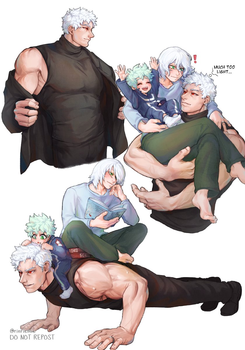 rinriemie_'s tweet photo. Izuku wanted to help AFO with his workout 💪 

Shigaraki Family/Dad for One AU https://t.co/vyO1AhkmV7