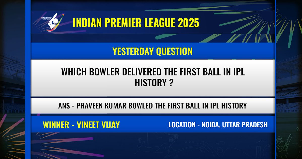 ddsportschannel's tweet image. And the winner of our first question is @vineetamvijayam from Noida 🎁

#IPLContest #IPL2025