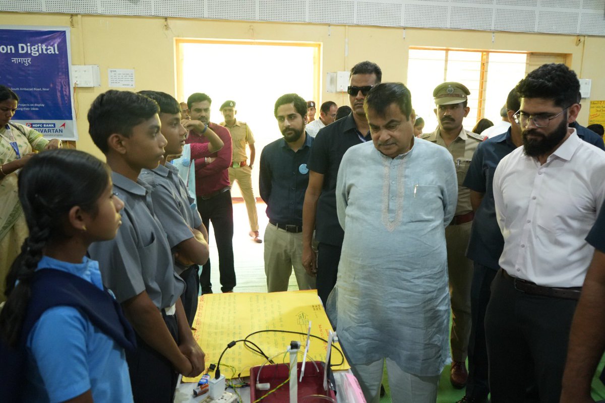 Pi Jam Foundation (@pijamfoundation) on Twitter photo Union Minisiter, Hon'ble Shri <a href="/nitin_gadkari/">Nitin Gadkari</a> Ji's vision ‘Digital Nagur’ inspired young minds at today’s Student Innovation Showcase, where students presented groundbreaking projects to shape a smarter future!
<a href="/EduMinOfIndia/">Ministry of Education</a> <a href="/ZPNagpur/">Zilla Parishad, Nagpur</a> <a href="/HDFCBankCSR/">HDFC Bank Parivartan</a> <a href="/NusratHDFCBank/">Nusrat Pathan</a> <a href="/IAS_Mahamuni/">Vinayak Mahamuni, IAS</a> Union Minisiter, Hon'ble Shri <a href="/nitin_gadkari/">Nitin Gadkari</a> Ji's vision ‘Digital Nagur’ inspired young minds at today’s Student Innovation Showcase, where students presented groundbreaking projects to shape a smarter future!
<a href="/EduMinOfIndia/">Ministry of Education</a> <a href="/ZPNagpur/">Zilla Parishad, Nagpur</a> <a href="/HDFCBankCSR/">HDFC Bank Parivartan</a> <a href="/NusratHDFCBank/">Nusrat Pathan</a> <a href="/IAS_Mahamuni/">Vinayak Mahamuni, IAS</a>