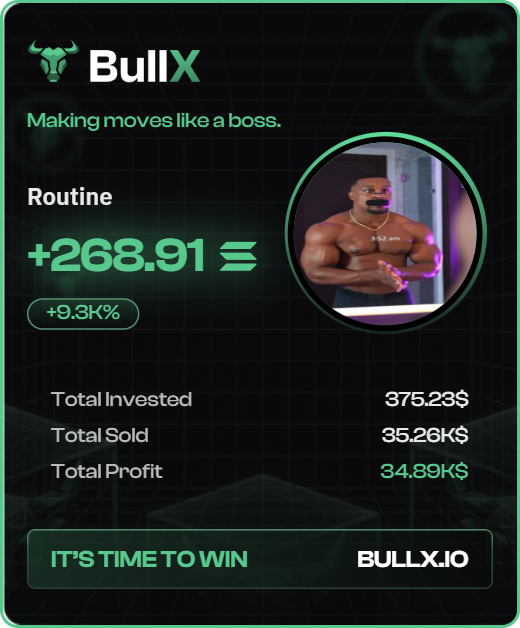 This wallet bought $375 worth of $ROUTINE and made $34,890 so far with $9,730 remaining.

Wallet: 217eqTqtPzHUm4gwW7Yj26dCdb6VPJ3ATPXD7sQvtitT

Trade here 👉🏻 neo.bullx.io/p/cryptohawk

$ROUTINE: 34HDZNbUkTyTrgYKy2ox43yp2f8PJ5hoM7xsrfNApump