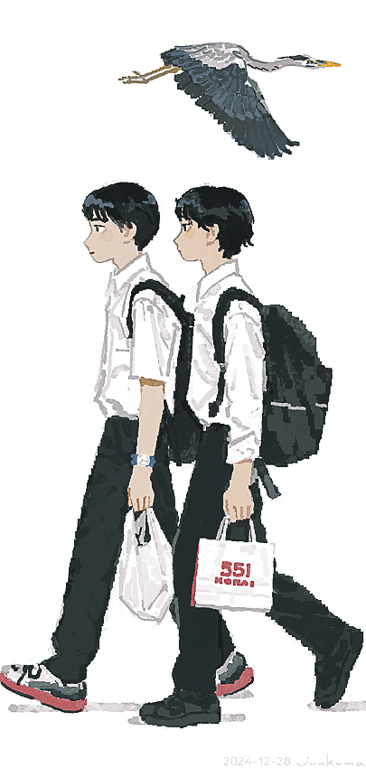 「それぞれの行き先 」|junkumaのイラスト