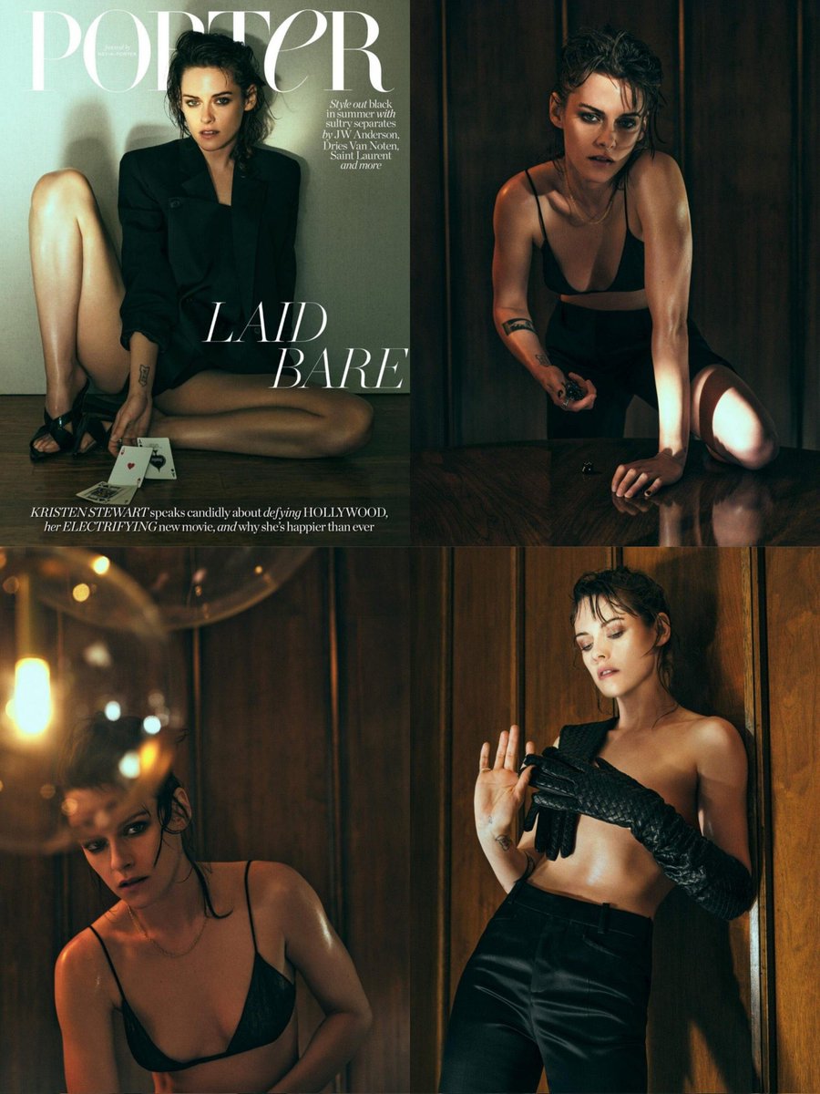 📸 Kristen Stewart\u200b in a photoshoot for Porter Magazine 2024📸 🕶️Concept  Laid Bare, image size:900x1200