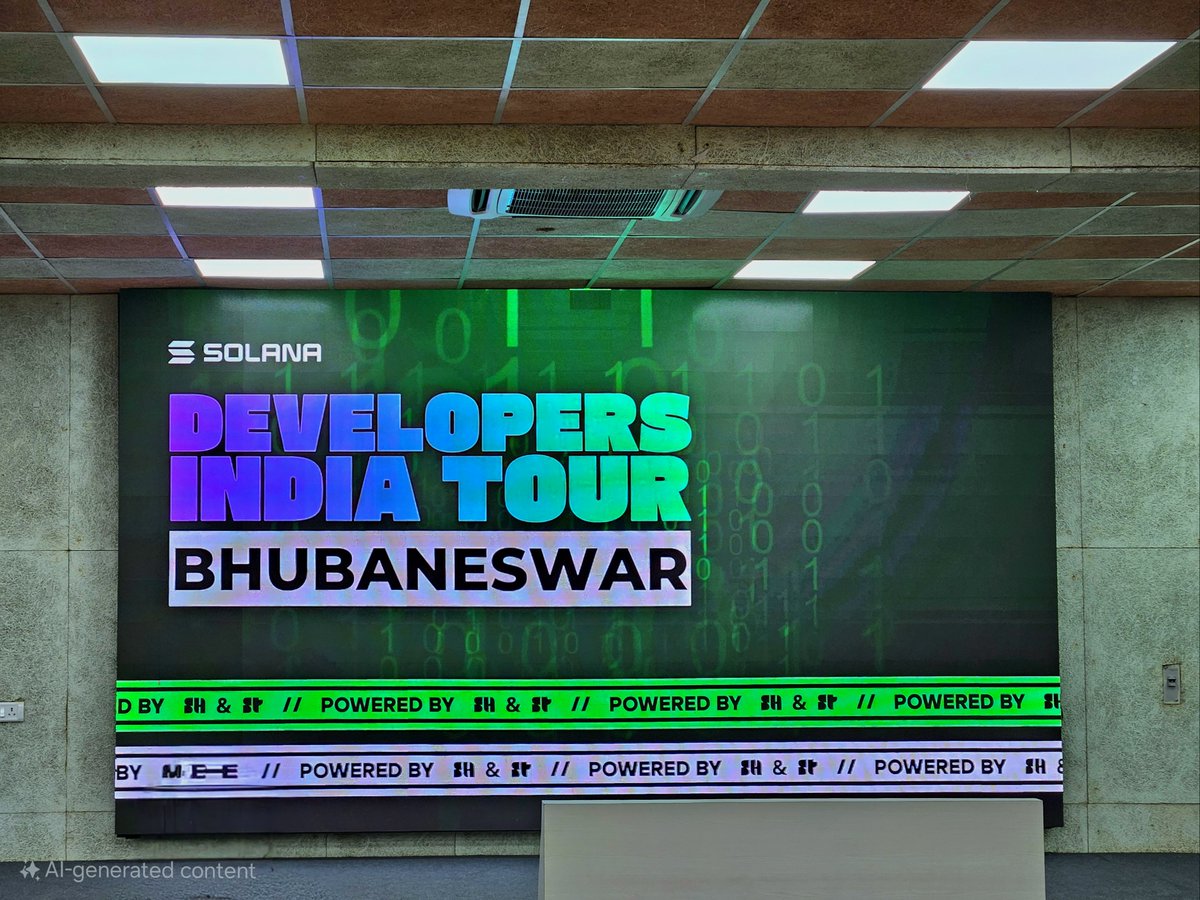 campustocrypto's tweet photo. Builders Unite!

The Solana Developers India Tour workshop at @CUTMIndia  was extraordinary! Hosted by @campustocrypto , it was a day of learning, innovation, and fun.

Highlights:

We watched this inspiring @solana  "Superteens" documentary

Hands-on session with @yoayush https://t.co/3uLyU97Fry