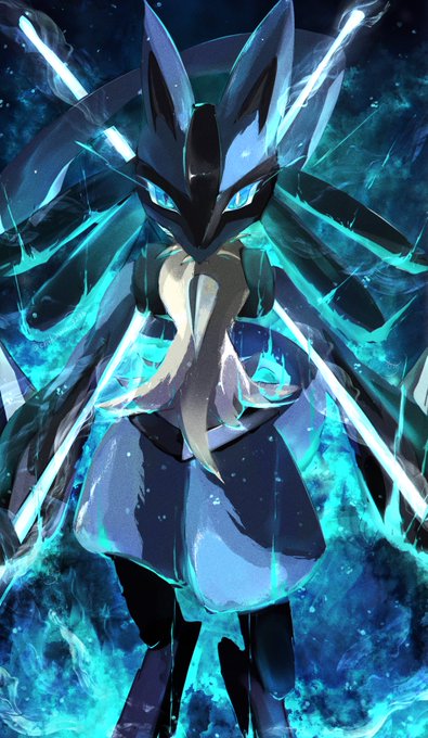 ルカリオ 「My take on mega lucario z #PokemonLegend」|Joseph Jones