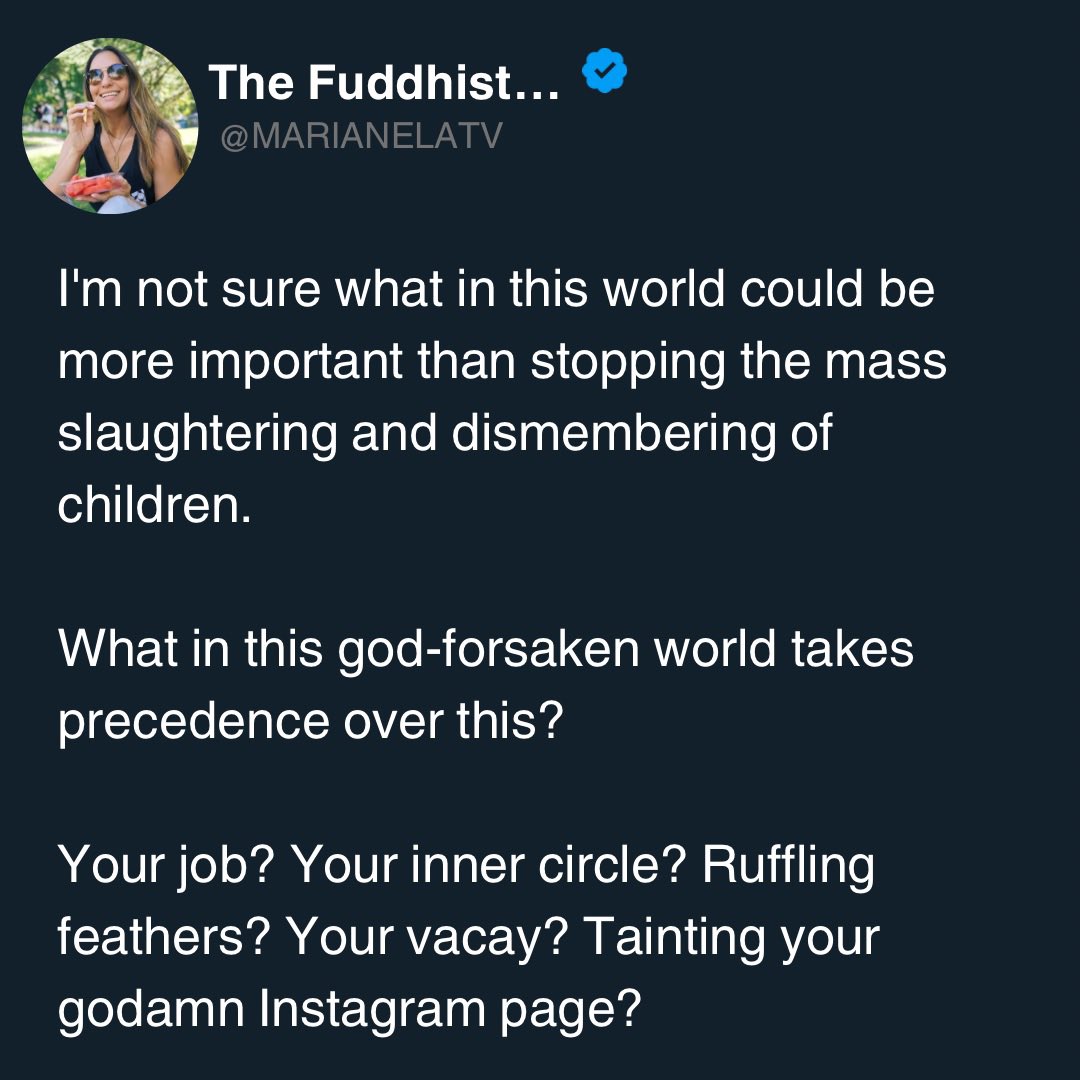 What in this world could matter more?