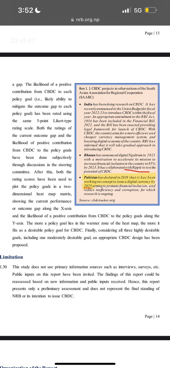Pakistan —> Since 2019, the authorities have been working to issue a digital currency by 2025.⏰