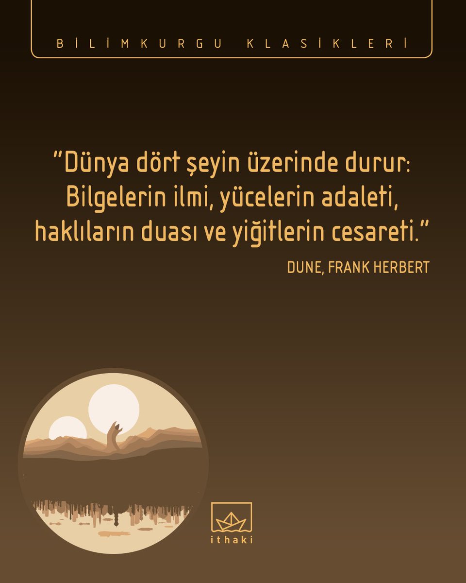 Günün kitap önerisi: Dune 

#İthakiYayınları