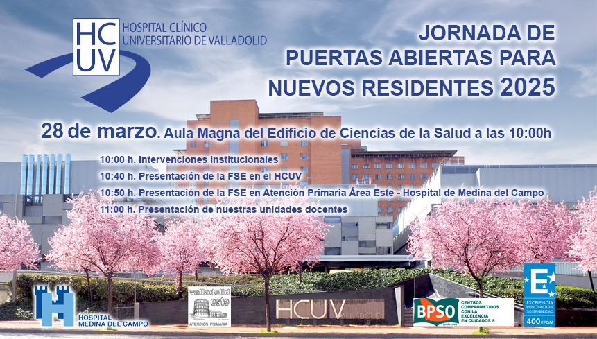 Salud_JCYL's tweet photo. #MIR #EIR #FIR #PIR #QIR #BIR #RFIR

¡CYL os espera!
Jornadas de #puertas #abiertas en nuestras áreas de salud.

Conoce nuestros hospitales y centros de AP.
¡Ven a #formarte con nosotros!

Área de Salud #Valladolid Este. 28 de marzo: https://t.co/39Ahuequzw