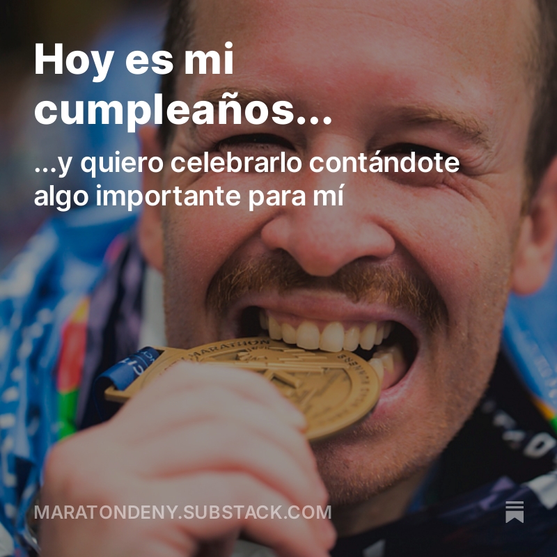 🎂 Como regalo por mis 47 "primaveras", me apetecía compartir algo especial en la newsletter...
🔗 maratondeny.substack.com/p/hoy-es-mi-cu…
