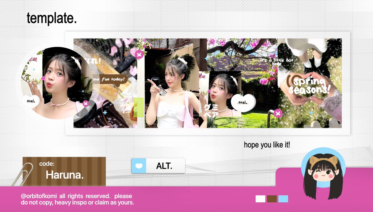 help repost ya temen temen! 🤍

karna aku sudah malas promosi dan keep, template ini bisa kamu beli dengan harga 160k get 2 template yaaa. kalau beli 1, per each nyaa 100k saja :3 MAKACIII 💓🍎
#zonauang