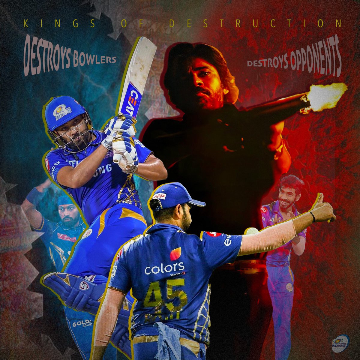 Ananya Nagalla (@ananyanagalla) on Twitter photo Thrilled to unveil this CDP
The Kings of Destruction, <a href="/PawanKalyan/">Pawan Kalyan</a> & <a href="/ImRo45/">Rohit Sharma</a> - fan bases are here to turn up the summer heat 💥🔥
Design : <a href="/BourbonCBeans/">Santhan Raj</a> #PKMICDP ❤️💙 Thrilled to unveil this CDP
The Kings of Destruction, <a href="/PawanKalyan/">Pawan Kalyan</a> & <a href="/ImRo45/">Rohit Sharma</a> - fan bases are here to turn up the summer heat 💥🔥
Design : <a href="/BourbonCBeans/">Santhan Raj</a> #PKMICDP ❤️💙