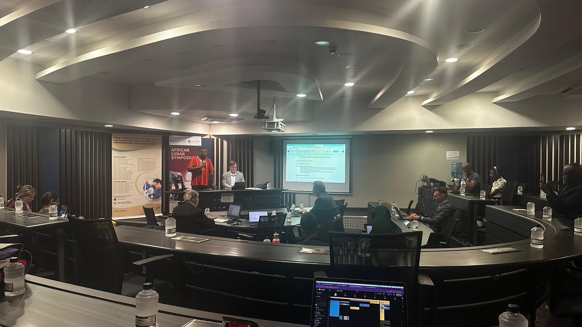 AfricaAstronomy's tweet image. Happening now: African Lunar Symposium! AfAS and NASA-SSERVI are co-hosting the African Lunar Symposium event @UnisaCSET focusing on exploring ways NASA SSERVI and African researchers can collaborate on research that may shape the future of space exploration!

#AfAS2025