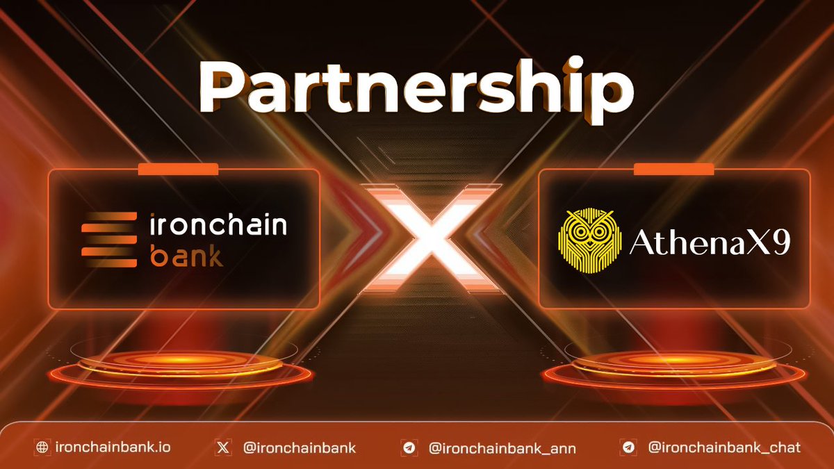 🚀 Exciting Announcement! Ironchain Bank is partnering with <a href="/Aiathenax9/">AthenaX9</a> to revolutionize AI-powered market intelligence!

🤖 AthenaX9 is a cutting-edge AI market agent that enhances your trading capabilities. With an intuitive AI chat interface, it allows users to collect, sort,