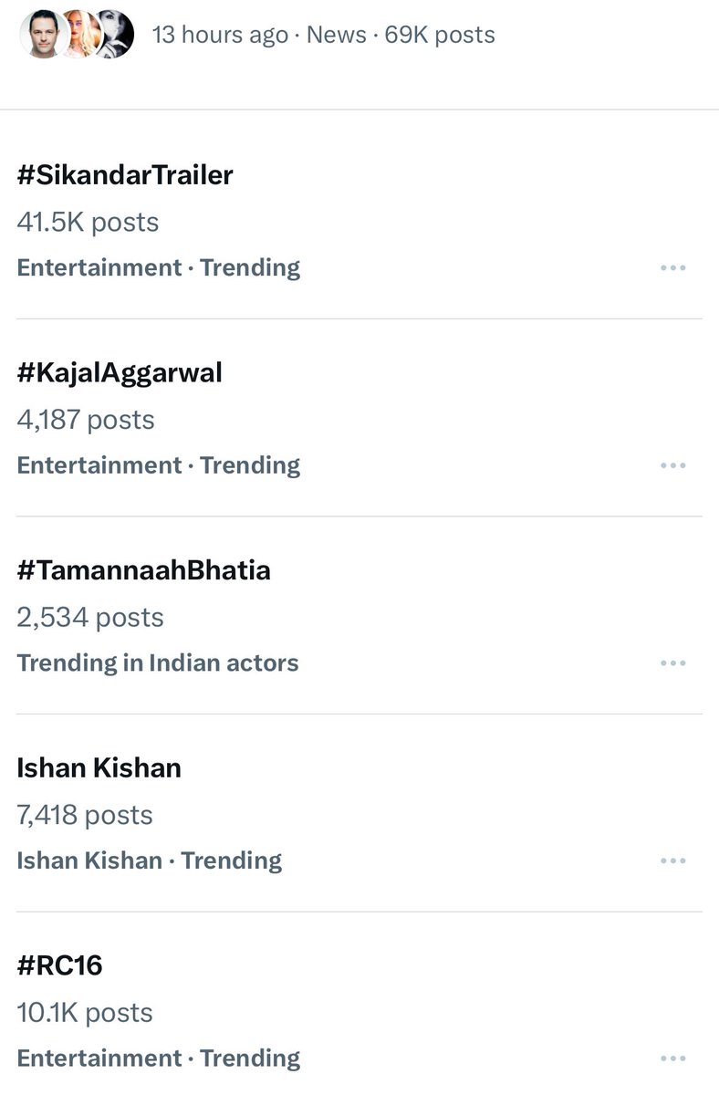 KajalFanKiran's tweet photo. Within no time 
Look at here 🔥🔥
Queen of Indian Cinema 
@MsKajalAggarwal is trending 
#KajalAggarwal #Sikandar 
#SikandarTrailer https://t.co/sj8RtSMK1y