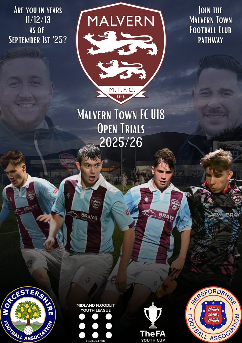 U18s OPEN TRIALS

We are looking to build on the success of the U18s team this season, and have set some dates for open trials. 

To register your interest, please complete the attached form: docs.google.com/forms/d/e/1FAI…

Up The Town 🔵🟣