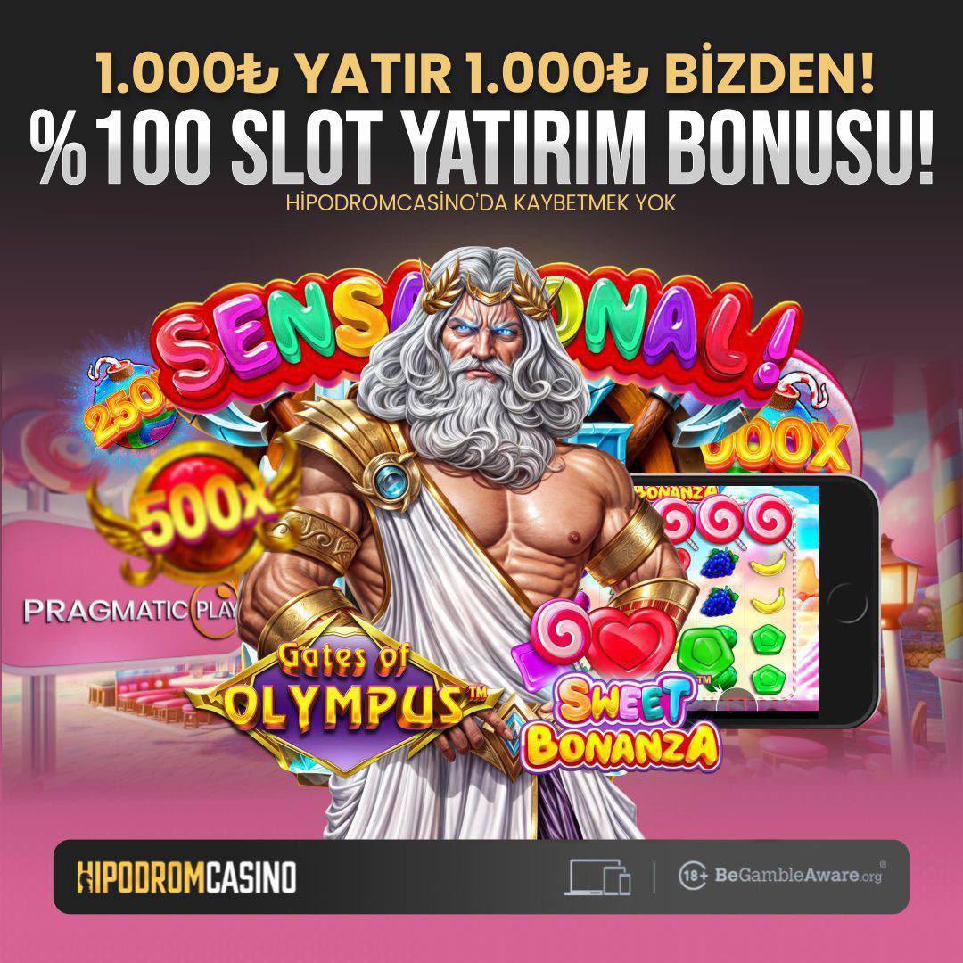 📣 KAZANMAK İSTEYENLERİN BONUSU!

🎯 1000₺ Yatır 2000₺ İle Oyna!

⚡️ Kurallar Basit ve Kolay;
💪 5x Kazan, Çekimini Ver, Hızı Farket!

🎰 Sadece slot alanında geçerlidir.

✅ Günde 1 kez kullanılabilir!

🔱 t2m.io/Hipodromgiris