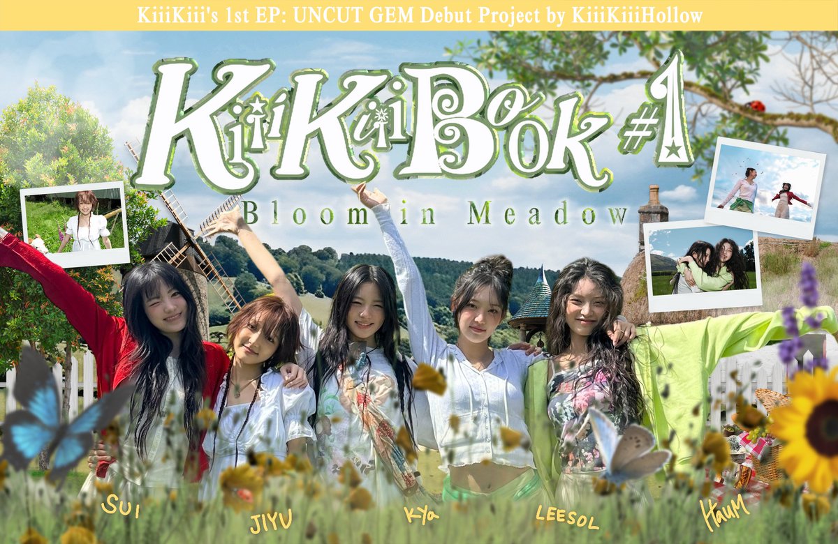 ⠀ᅠ
( ☘︎, 𝘒𝘪𝘪𝘪𝘒𝘪𝘪𝘪 ): 🍀 ⭐️ ᝰ.ᐟ Beneath dawn’s
hush, a tale bloom, where petals waltz,
and  wishes  grow. Golden  hue  hums,
basking  the  green  in  its  warmth, as
𝗞𝗶𝗶𝗶𝗞𝗶𝗶𝗶𝗕𝗼𝗼𝗸 #𝟭: 𝗕𝗹𝗼𝗼𝗺 𝗶𝗻 𝗠𝗲𝗮𝗱𝗼𝘄 begins. ❤︎
⠀ᅠ