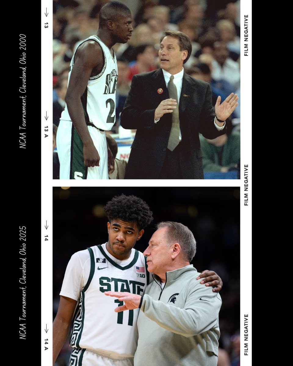 The NCAA Tournament in Cleveland, Ohio, 25 years apart. Two Richardsons, one Izzo.