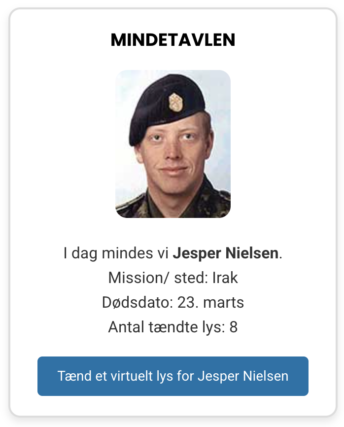 🕯️ Æret være Jespers minde 🙏

krigeren.dk/soldater/jespe…