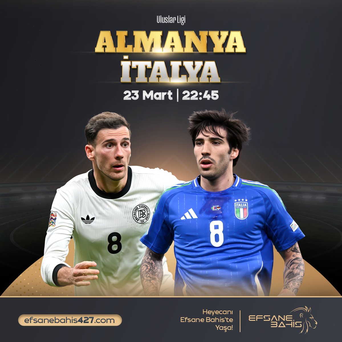 Efsane Bahis'le Pazar Bülteninde Efsane Karşılaşmalar Sizlerle!

 ⚽️#Macaristan - #Türkiye 
 ⚽️#Almanya -  #İtalya

 Efsane Oranlarla Bahis Almak İçin:efsanebahis427.com