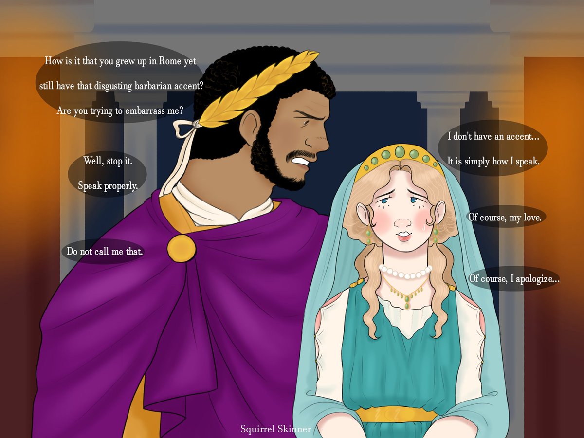 SquirrelSk1nner's tweet photo. Caracalla and Elke early in their marriage https://t.co/wavfCdT9Ee