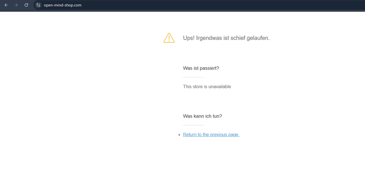 OpsFck007's tweet photo. @OPENMIND3000x was ist mit deinem shop los ? https://t.co/owPNUwNKja